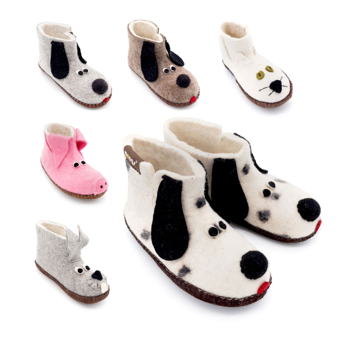 mongs_hausschuhe_kinder_tiermotiv Hausschuhe für Kinder im Tiermotiv